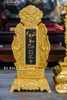 Bộ 3 Bài Vị Bằng Đồng Dát Vàng 24K