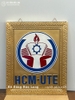 Logo Đúc Bằng Đồng Đỏ Cho Trường ĐH Công nghệ Kỹ thuật HCM Kích thước 50cm x 61cm