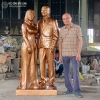 Đúc Tượng Chân Dung Toàn Thân Tỉ Lệ 1:1 Cao Tổng Thể 185Cm