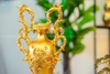 Đôi Lọ Hoa Tân Cổ Điển Bằng Đồng Dát Vàng 9999 Cao 48Cm