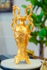 Đôi Lọ Hoa Tân Cổ Điển Bằng Đồng Dát Vàng 9999 Cao 48Cm