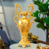 Đôi Lọ Hoa Tân Cổ Điển Bằng Đồng Dát Vàng 9999 Cao 48Cm