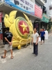 Logo Ngành Công An Bằng Đồng Khổ 4m2 x 3m42