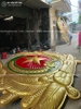 Logo Ngành Công An Bằng Đồng Khổ 4m2 x 3m42
