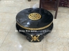 Lư Hương Đúc Bằng Đồng Đỏ Cao 1m33 Dát Điểm Vàng 9999