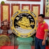 Mâm Đồng Thuận Buồm Xuôi Gió Dát Vàng Bạc Đường Kính 1m