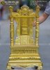 Ngai Thờ Bằng Đồng Vàng Chạm Tay Thủ Công Kỹ Cao 81cm