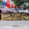 Phù Điêu Vinh Quy Bái Tổ Bằng Đồng Dài 3m6 Màu Giả Cổ