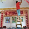 Thi công 3 bộ Đại Tự Câu Đối cho điện thờ ở Kim - Giang Hà Nội
