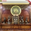 Thi Công Đồ Thờ Bằng Đồng cho phòng thờ Bác Hồ tại Cao Bằng
