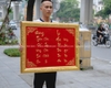 Tranh Chữ Bằng Đồng Thiết Kế Theo Yêu Cầu Dát Vàng 24K Khổ 88cm x  69cm