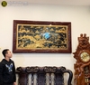 Tranh Đồng Quê bằng đồng mạ vàng 1m97 x 1m07 cho KH Cầu Giấy