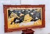 Tranh Thuận Buồm Xuôi Gió Dát Bạc Vàng 24K Khung Gỗ Hương Khổ 1m55 x 88cm