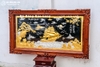 Tranh Thuận Buồm Xuôi Gió Dát Bạc Vàng 24K Khung Gỗ Hương Khổ 1m55 x 88cm