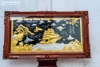 Tranh Thuận Buồm Xuôi Gió Dát Bạc Vàng 24K Khung Gỗ Hương Khổ 1m55 x 88cm