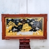 Tranh Thuận Buồm Xuôi Gió Dát Bạc Vàng 24K Khung Gỗ Hương Khổ 1m55 x 88cm