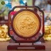 Tranh Hoa Sen Hai Mặt Bằng Đồng Mạ Vàng 24k Cao 35cm