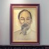 Tranh Khắc Chân Dung Chủ Tịch Hồ Chí Minh Khổ 75cm x 55cm