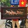 Tranh Mã Đáo Thành Công Bằng Đồng Khổ 1m27 x 61cm