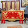 Tranh Rồng Phượng Bằng Đồng Khung Đồng Dát Vàng 1m97x81cm