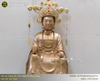 Tượng Bà Chúa Ngồi Bệ bằng đồng đỏ cao 61cm