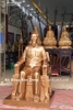 Tượng Chủ Tịch Hồ Chí Minh Ngồi Ghế Bằng Đồng Đỏ Cao 1m27