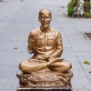 Tượng Bác Hồ Ngồi Thiền Bệ Đá Bằng Đồng Cao 55Cm
