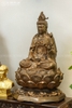 Tượng Đại Thế Chí Bồ Tát Bằng Đồng Đỏ Màu Trầm Cổ Cao 81Cm