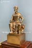 Tượng Đại Thi Hào Nguyễn Du Đúc Thủ Công Bằng Đồng Đỏ Cao 81Cm