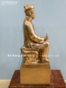 Tượng Đại Thi Hào Nguyễn Du Đúc Thủ Công Bằng Đồng Đỏ Cao 81Cm