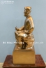 Tượng Đại Thi Hào Nguyễn Du Đúc Thủ Công Bằng Đồng Đỏ Cao 81Cm