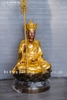 Tượng Địa Tạng Vương Bồ Tát Bằng Đồng Dát Vàng 24K Cao 69Cm