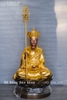 Tượng Địa Tạng Vương Bồ Tát Bằng Đồng Dát Vàng 24K Cao 69Cm
