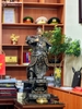 Tượng Hưng Đạo Vương Trần Quốc Tuấn Bằng Đồng Khảm Vàng Bạc Cao 69Cm