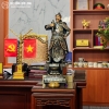 Tượng Hưng Đạo Vương Trần Quốc Tuấn Bằng Đồng Khảm Vàng Bạc Cao 69Cm