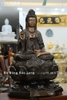 Tượng Bồ Tát Quan Âm Bằng Đồng Màu Trầm Cổ Cao 81Cm