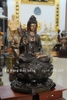 Tượng Bồ Tát Quan Âm Bằng Đồng Màu Trầm Cổ Cao 81Cm