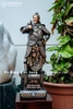 Tượng Đồng Trần Quốc Tuấn Đứng Bệ Thuyền Khảm Tam Khí Cao 61Cm
