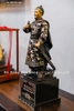 Tượng Trần Hưng Đạo Bằng Đồng Khảm Tam Khí Cao 48Cm