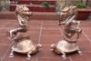 Tượng Rồng Cưỡi Rùa Bằng Đồng Đỏ Cao 61Cm