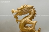 Tượng Rồng Cưỡi Rùa Bằng Đồng Đỏ Cao 61Cm