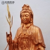 Tượng Phật Bà Quan Âm Ngồi Đài Sen Bằng Đồng Cao 48cm