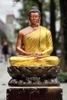 Tượng Phật Thích Ca Bằng Đồng Dát Điểm Vàng Cao 62cm