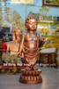 Tượng Phật Thích Ca Đản Sinh Bằng Đồng Đỏ Cao 81Cm Màu Trầm Cổ