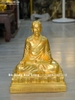 Tượng Phật Hoàng Trần Nhân Tông Bằng Đồng Dát Vàng 24K Cao 28Cm