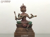 Tượng Phật Tứ Diện Bằng Đồng Màu Giả Cổ Cao 69cm