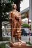 Tượng Thiền Sư Khương Tăng Hội Cao 81cm Bằng Đồng Màu Trầm Cổ