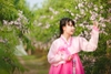 Chụp ảnh hanbok dịu dàng thướt tha tại Hà Nội