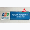 Biển tên cài áo 09