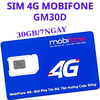 Sim 4G/5G Mobifone GM30D Có 30GB/7Ngày